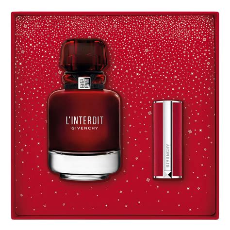 interdit rouge givenchy coffret|givenchy rouge interdit temptation black.